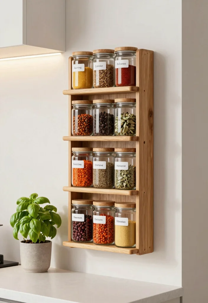 17 Kitchen Counter Organization 2026 Trending Ideas That Keep It Clutter Free - 1. Vertical Spice Racks for Easy Access 1
