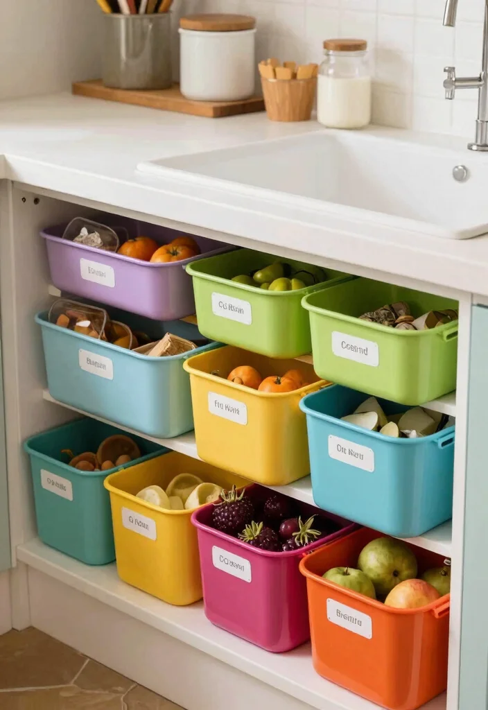 17 Kitchen Counter Organization 2026 Trending Ideas That Keep It Clutter Free - 14. Color-Coded Storage Solutions 1