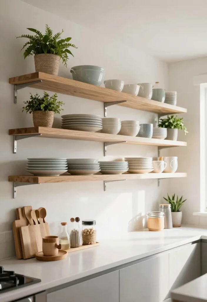 17 Kitchen Counter Organization 2026 Trending Ideas That Keep It Clutter Free - 5. Floating Shelves for Storage and Style 1