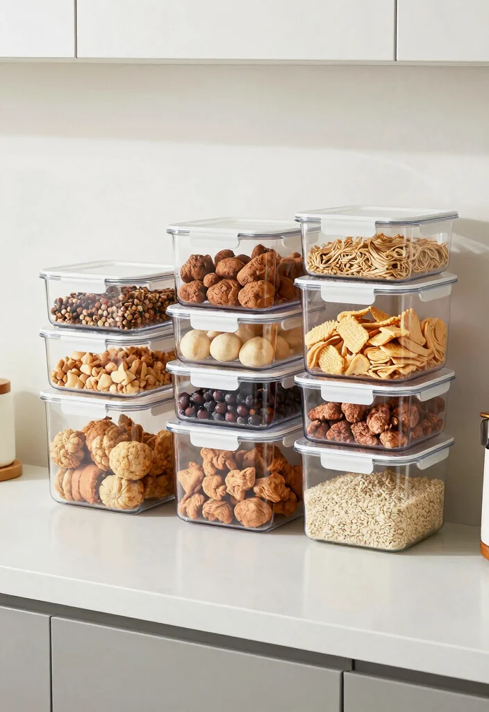 17 Kitchen Counter Organization 2026 Trending Ideas That Keep It Clutter Free - 6. Clear Storage Containers for Visibility 1