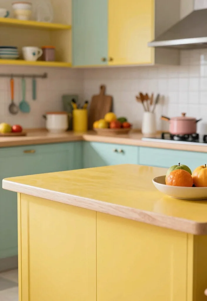 17 Kitchen Countertop Ideas That Upgrade Instantly 13 17 Kitchen Countertop Ideas That Upgrade Instantly - 13. Painted Countertops 1