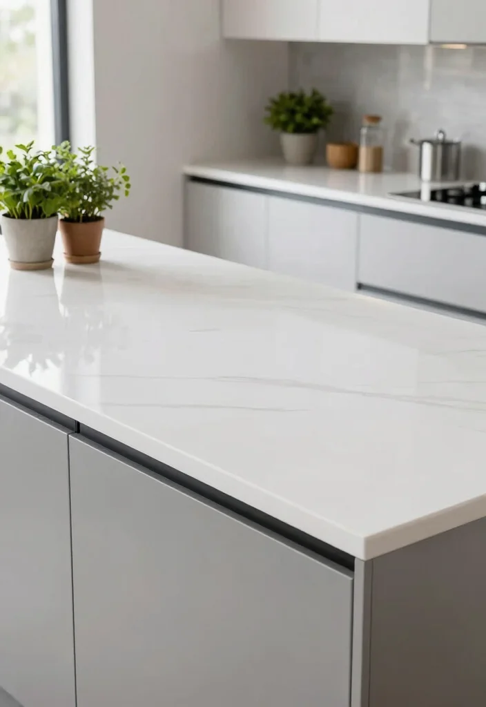 17 Kitchen Countertop Ideas That Upgrade Instantly 14 17 Kitchen Countertop Ideas That Upgrade Instantly - 14. Solid Surface Countertops 1
