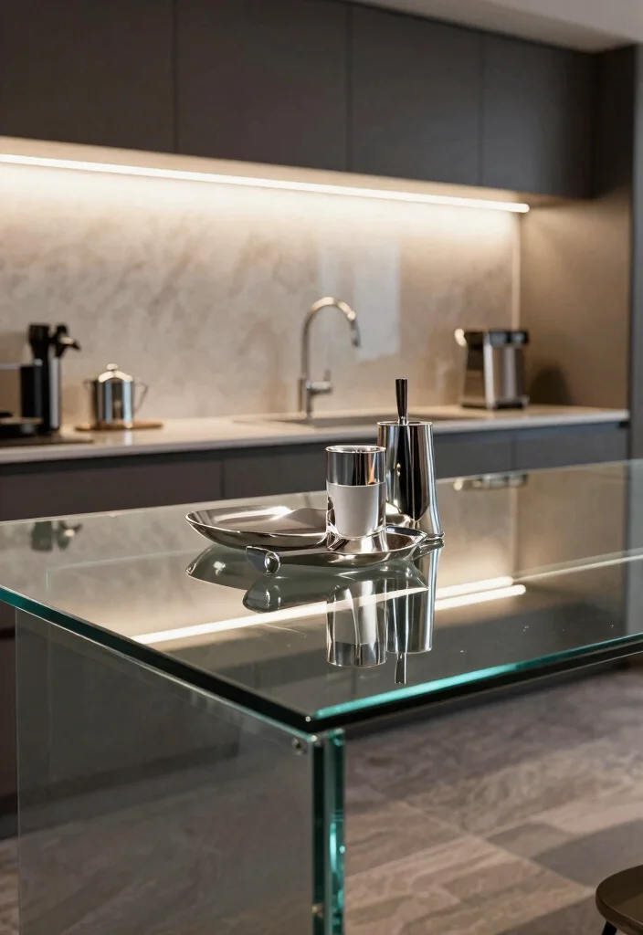 17 Kitchen Countertop Ideas That Upgrade Instantly 16 17 Kitchen Countertop Ideas That Upgrade Instantly - 16. Glass Countertops 1