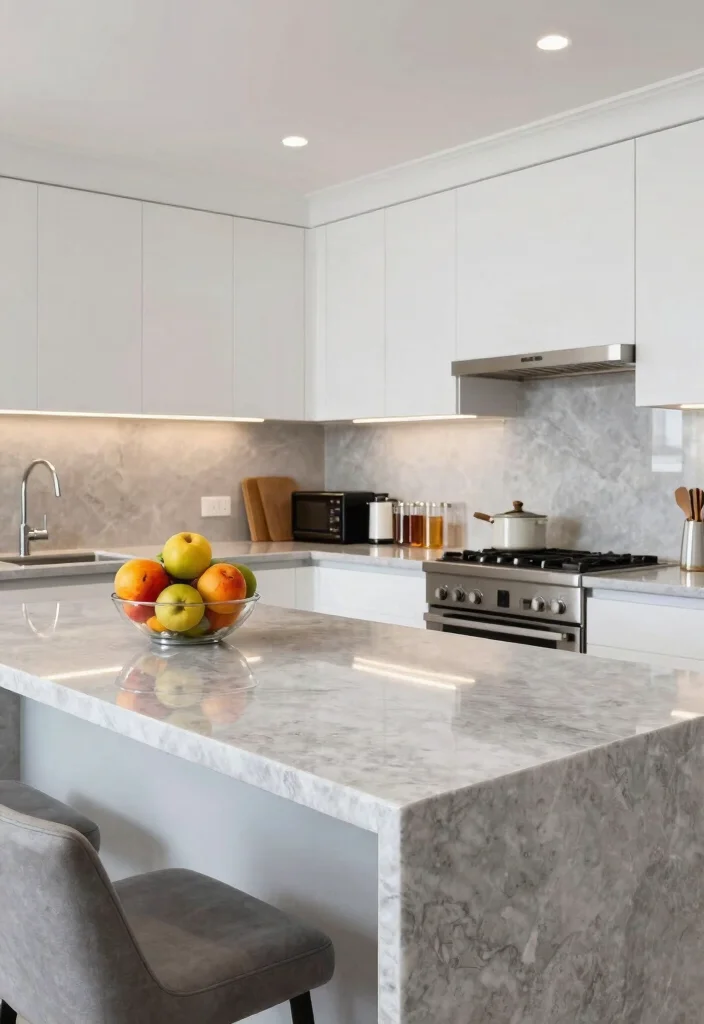 17 Kitchen Countertop Ideas That Upgrade Instantly 3 17 Kitchen Countertop Ideas That Upgrade Instantly - 3. Quartz Countertops 1