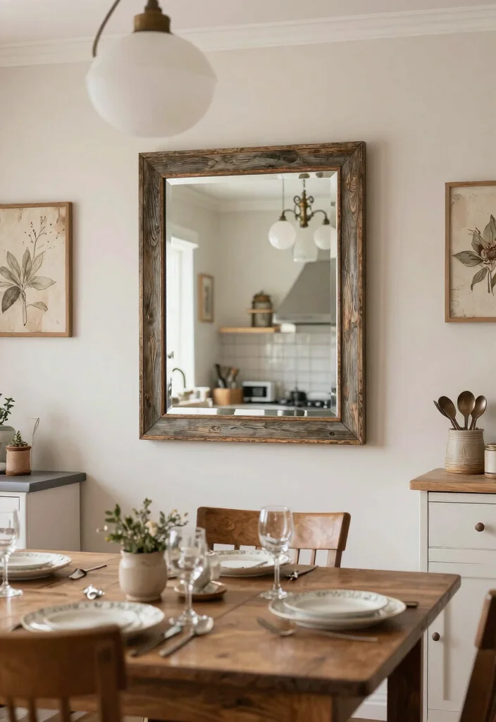 17 Kitchen Dining Lighting Ideas That Create Warm Ambience 11 17 Kitchen Dining Lighting Ideas That Create Warm Ambience - 11. Creative Use of Mirrors 1