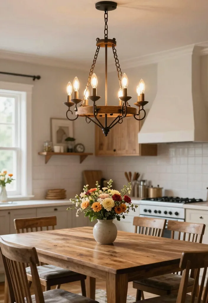 17 Kitchen Dining Lighting Ideas That Create Warm Ambience 6 17 Kitchen Dining Lighting Ideas That Create Warm Ambience - 6. Rustic Chandeliers 1