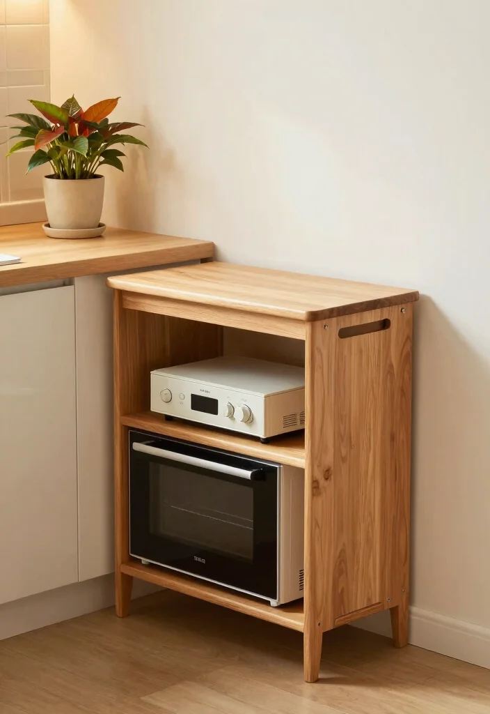 17 Kitchen Garage Cabinet Ideas That Hide Appliances - 4. Foldable Appliance Stations 1