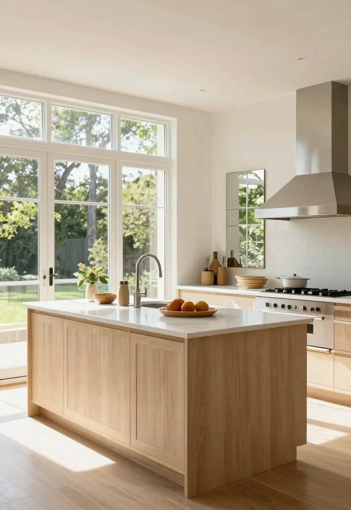 17 Open Island Kitchen Ideas With Airy Flow 10 17 Open Island Kitchen Ideas With Airy Flow - 10. Natural Light Emphasis 1