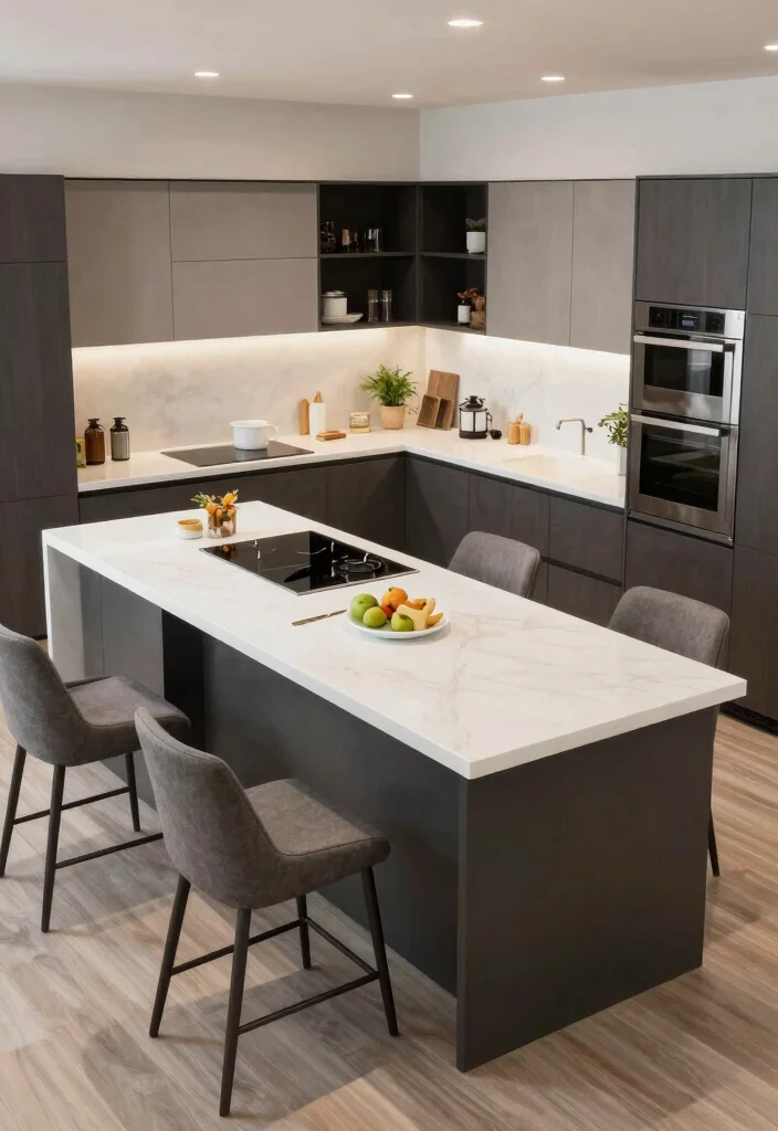 17 Open Island Kitchen Ideas With Airy Flow 11 17 Open Island Kitchen Ideas With Airy Flow - 11. Multifunctional Use 1