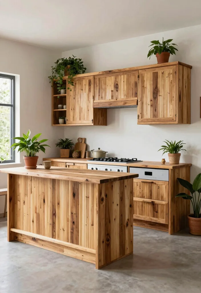 17 Open Island Kitchen Ideas With Airy Flow 13 17 Open Island Kitchen Ideas With Airy Flow - 13. Eco-Friendly Designs 1