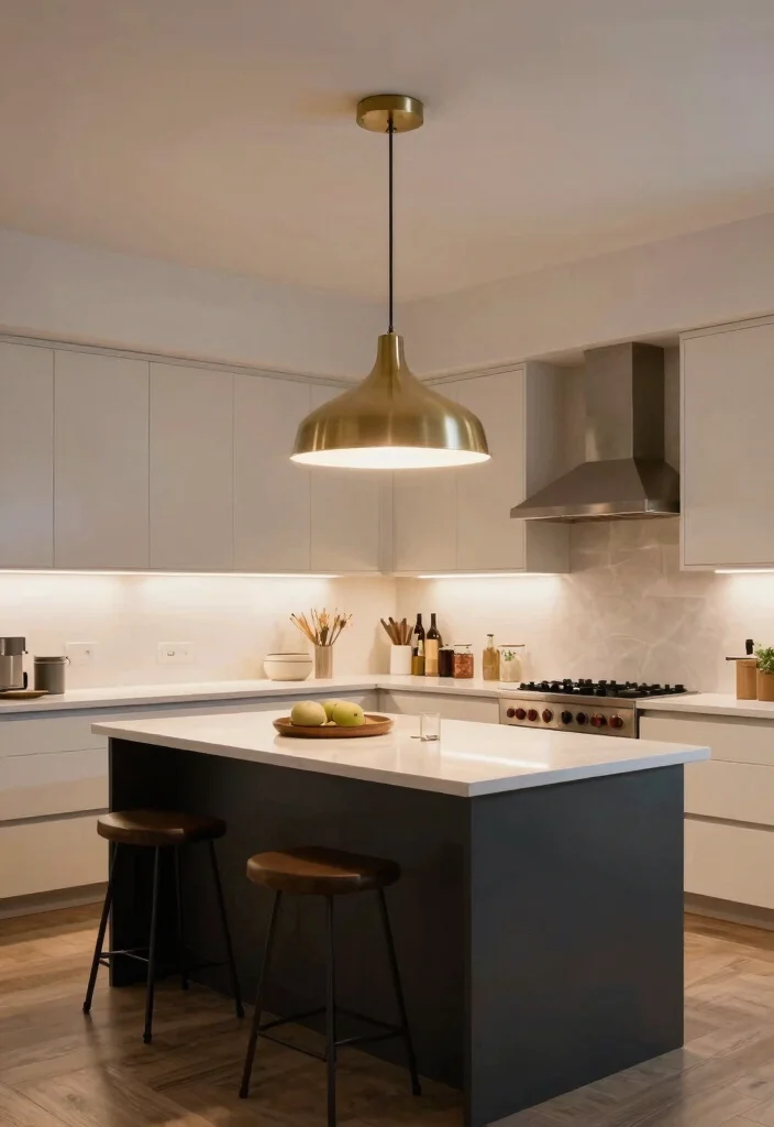 17 Open Island Kitchen Ideas With Airy Flow 14 17 Open Island Kitchen Ideas With Airy Flow - 14. Statement Lighting 1