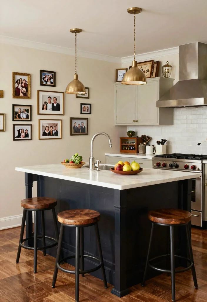 17 Open Island Kitchen Ideas With Airy Flow 17 17 Open Island Kitchen Ideas With Airy Flow - 17. Personal Touches 1