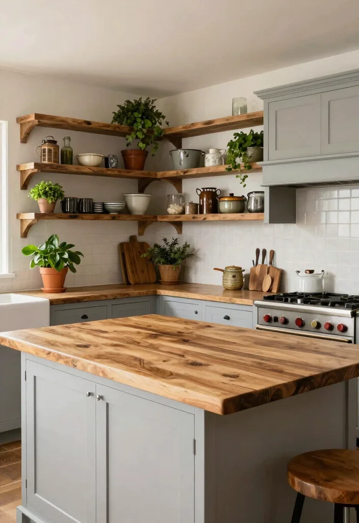 17 Open Island Kitchen Ideas With Airy Flow 3 17 Open Island Kitchen Ideas With Airy Flow - 3. Rustic Wood Charm 1