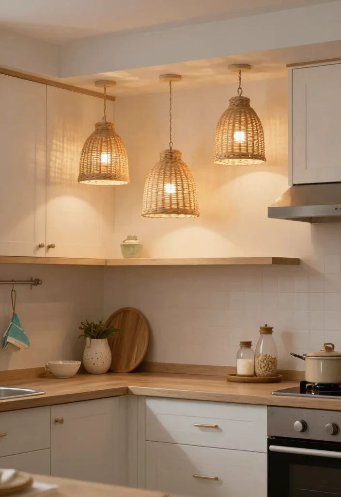 17 Small Kitchen Lighting Fixtures Ideas That Brighten Efficiently - 11. Coastal-Inspired Lighting Fixtures 1
