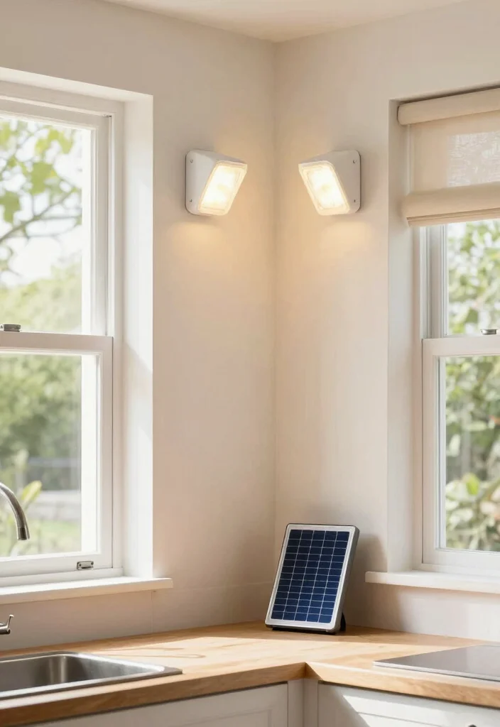 17 Small Kitchen Lighting Fixtures Ideas That Brighten Efficiently - 15. Eco-Friendly Solar Lights 1