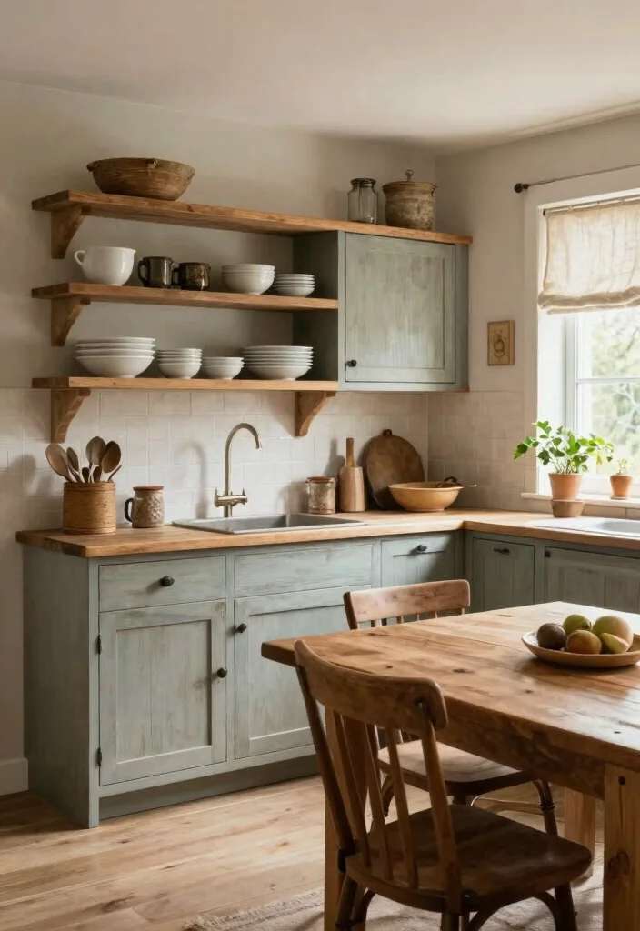 17 Swiss Coffee Kitchen Cabinets Ideas With Creamy Warm Tone - 1. Farmhouse Chic Vibes 1