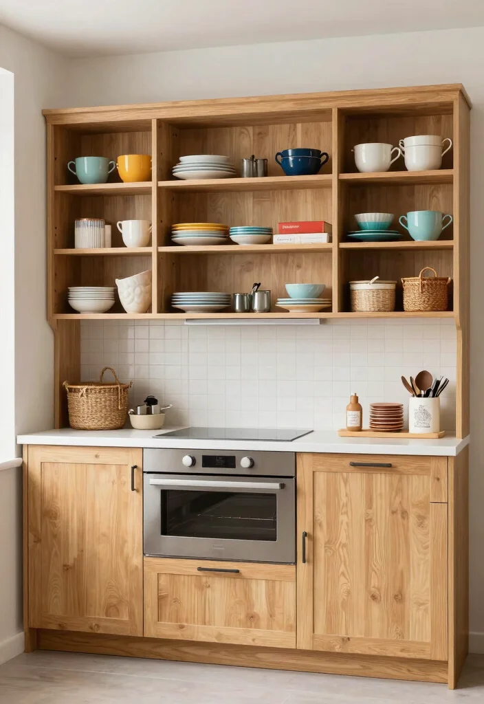 17 Swiss Coffee Kitchen Cabinets Ideas With Creamy Warm Tone - 11. Open Shelving Dreams 1