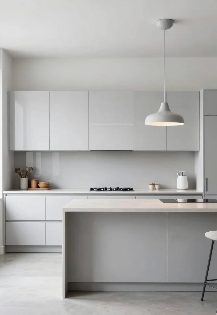 17 Swiss Coffee Kitchen Cabinets Ideas With Creamy Warm Tone - 2. Modern Minimalism 1