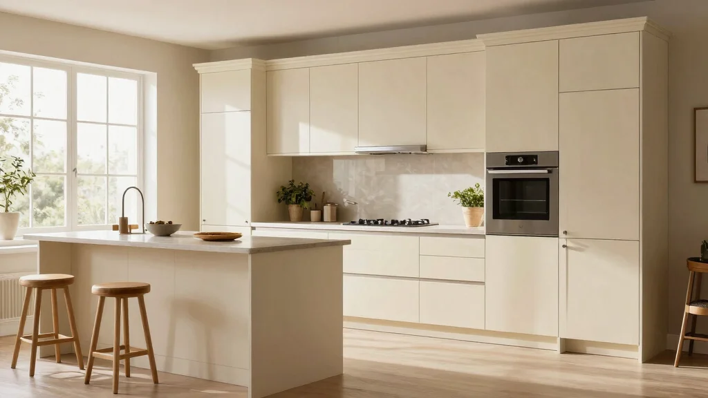 17 Swiss Coffee Kitchen Cabinets Ideas With Creamy Warm Tone