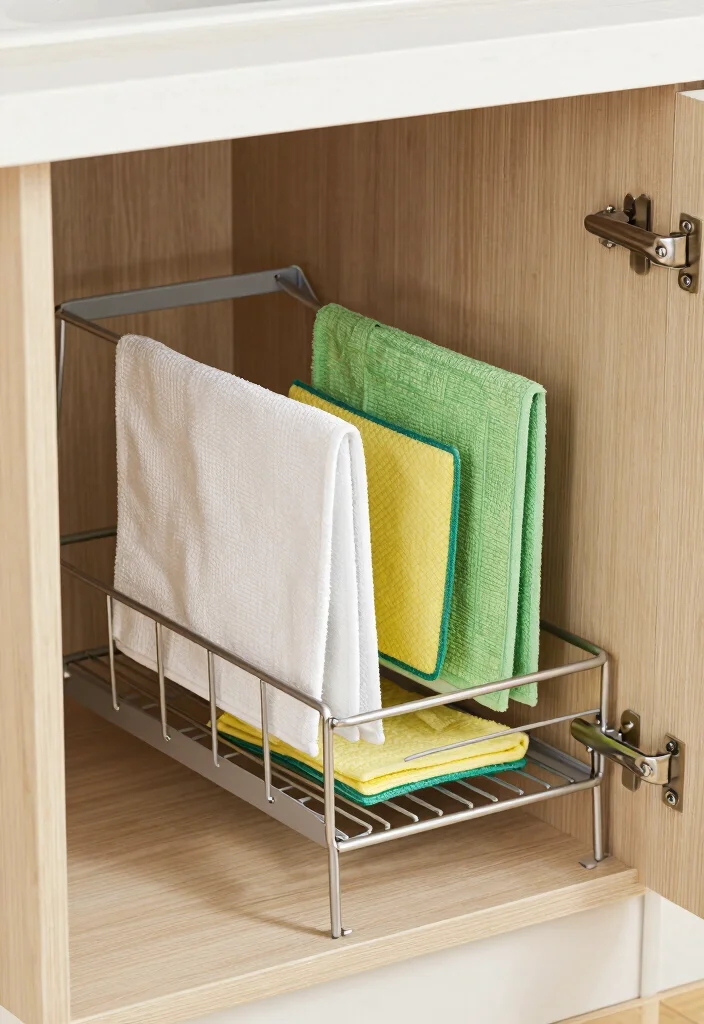 17 Undersink Organizing Kitchen Ideas That Work Smart - 12. Use a Drying Rack 1
