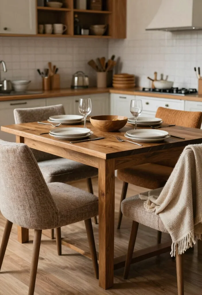 18 Cozy Kitchen Table Ideas That Feel Inviting 11 18 Cozy Kitchen Table Ideas That Feel Inviting - 11. Warm Fabrics: Cozy Up Your Seats 1