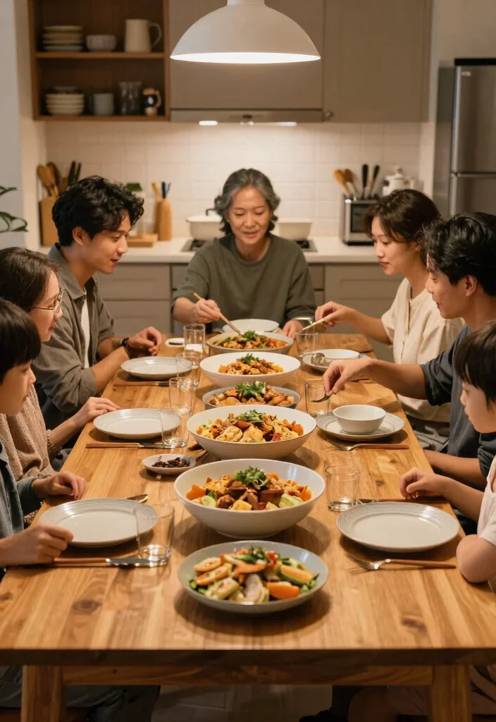 18 Cozy Kitchen Table Ideas That Feel Inviting 16 18 Cozy Kitchen Table Ideas That Feel Inviting - 16. Family Style Dining: Togetherness at Heart 1