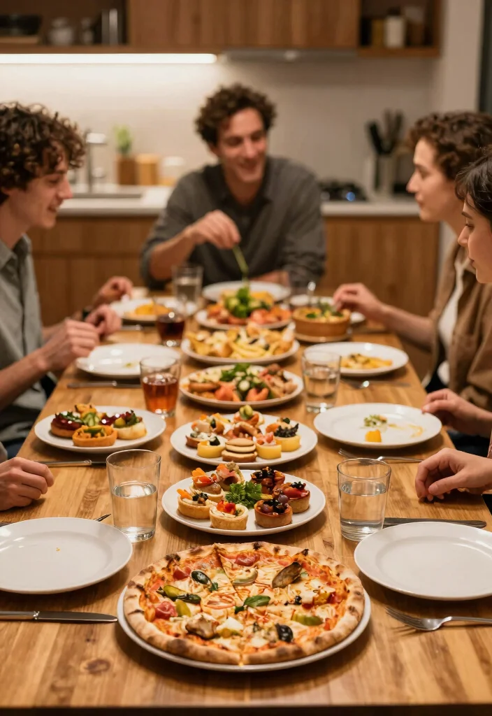 18 Cozy Kitchen Table Ideas That Feel Inviting 18 18 Cozy Kitchen Table Ideas That Feel Inviting - 18. Shared Plates: The Joy of Togetherness 1