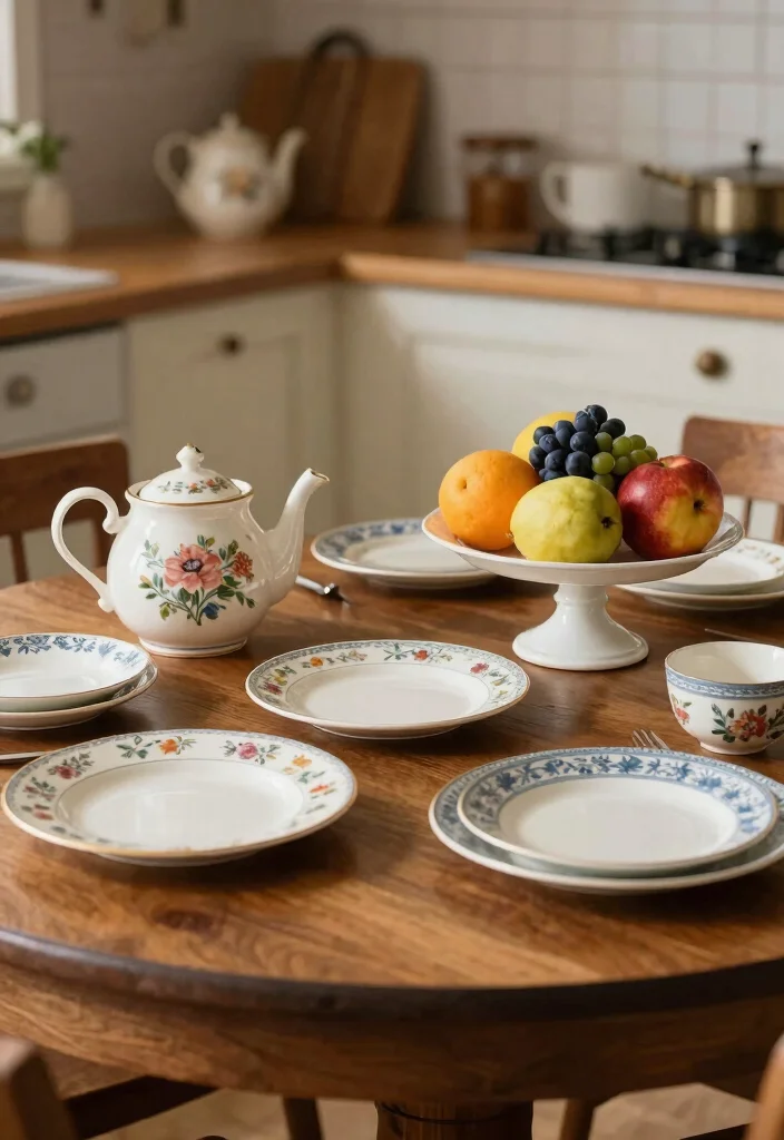 18 Cozy Kitchen Table Ideas That Feel Inviting 3 18 Cozy Kitchen Table Ideas That Feel Inviting - 3. Vintage Finds: Timeless Charm 1