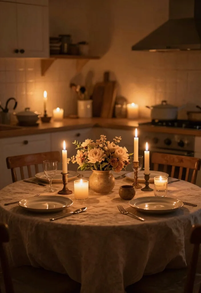 18 Cozy Kitchen Table Ideas That Feel Inviting 5 18 Cozy Kitchen Table Ideas That Feel Inviting - 5. Candlelit Evenings: Setting the Mood 1