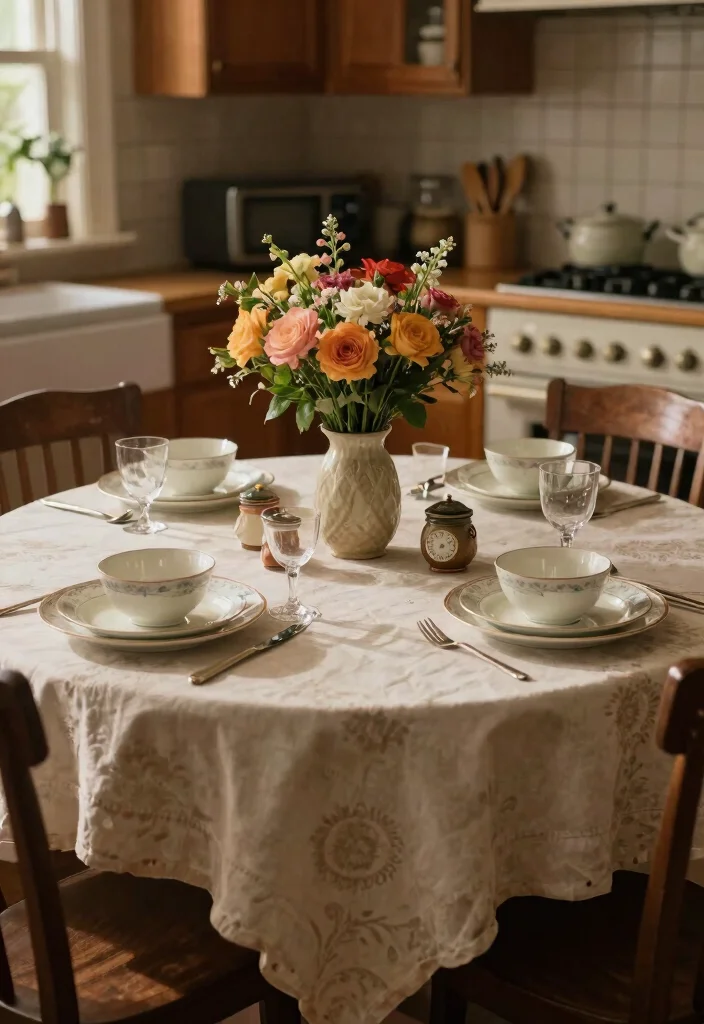18 Cozy Kitchen Table Ideas That Feel Inviting 7 18 Cozy Kitchen Table Ideas That Feel Inviting - 7. Family Heirlooms: Making Memories 1