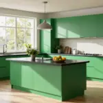 18 Green Kitchen Cabinets Black Countertop Ideas With Bold Contrast