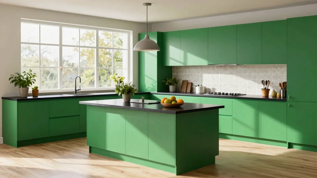 18 Green Kitchen Cabinets Black Countertop Ideas With Bold Contrast