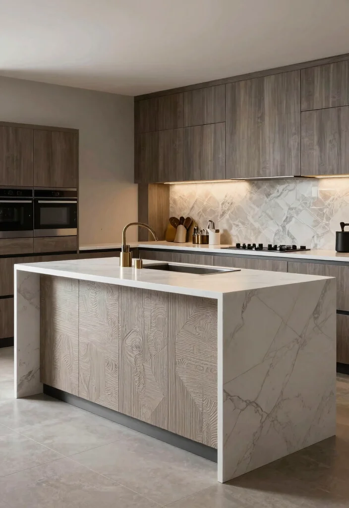18 Kitchen Island Inspiration Ideas That Transform Layouts - 16. Unique Textures 1