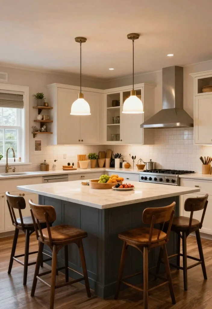 18 Kitchen Island Inspiration Ideas That Transform Layouts - 17. Communal Gathering Space 1