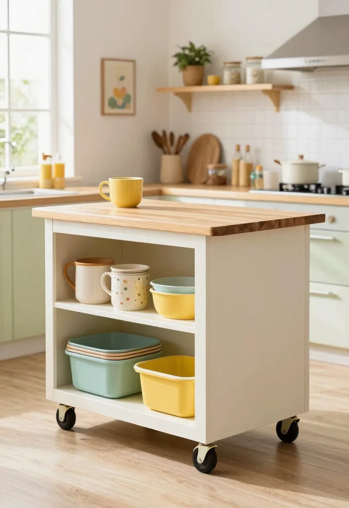 18 Kitchen Island Inspiration Ideas That Transform Layouts - 8. Mobile Kitchen Islands 1