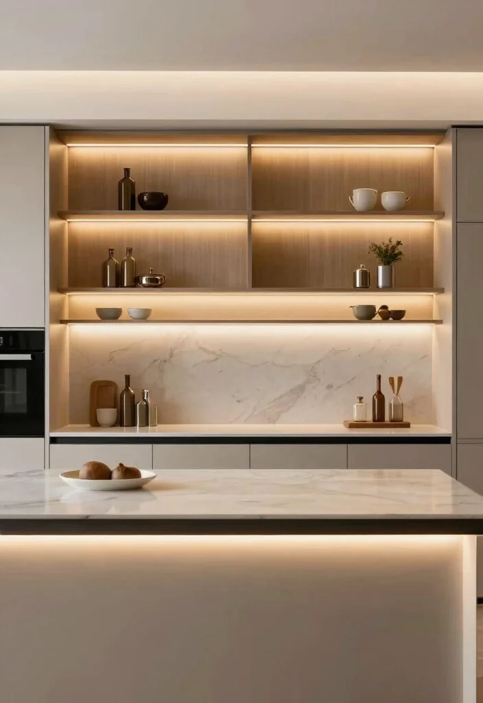 18 Kitchen Island Lighting 2026 Trending Ideas That Elevate Your Space - 17. Integrated Lighting within Furniture 1