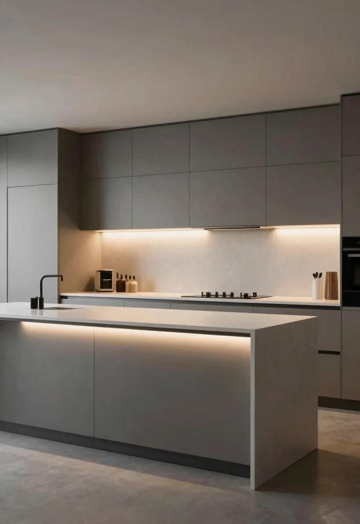 18 Kitchen Island Pendant Lighting Ideas That Shine - 18. Soft LED Strip Lighting 1