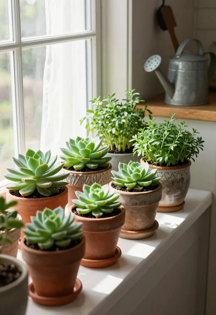 18 Kitchen Window Decor Over Sink Ideas That Brighten Your Space - 1. Lush Greenery with Decorative Window Plants 1