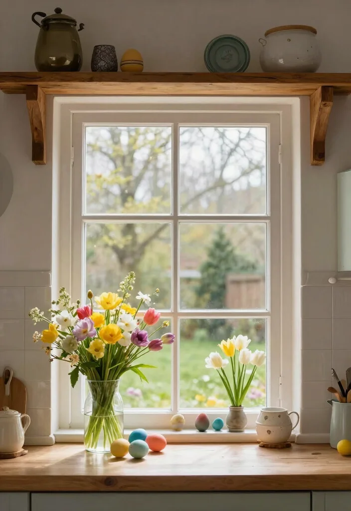 18 Kitchen Window Decor Over Sink Ideas That Brighten Your Space - 8. Seasonal Decor Updates 1