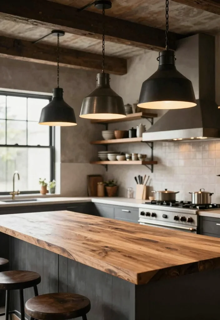 18 Lighting Over Kitchen Island Ideas That Make a Statement 1 18 Lighting Over Kitchen Island Ideas That Make a Statement - 1. Industrial Style Pendant Lights 1