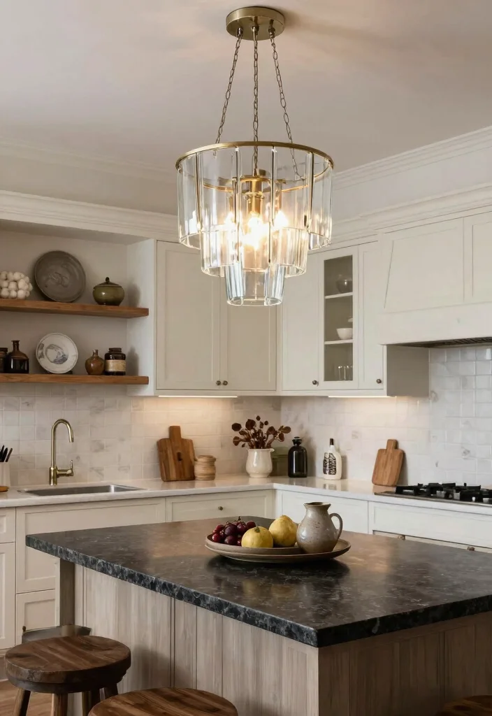 18 Lighting Over Kitchen Island Ideas That Make a Statement 7 18 Lighting Over Kitchen Island Ideas That Make a Statement - 7. Multi-Tiered Pendant Lights 1
