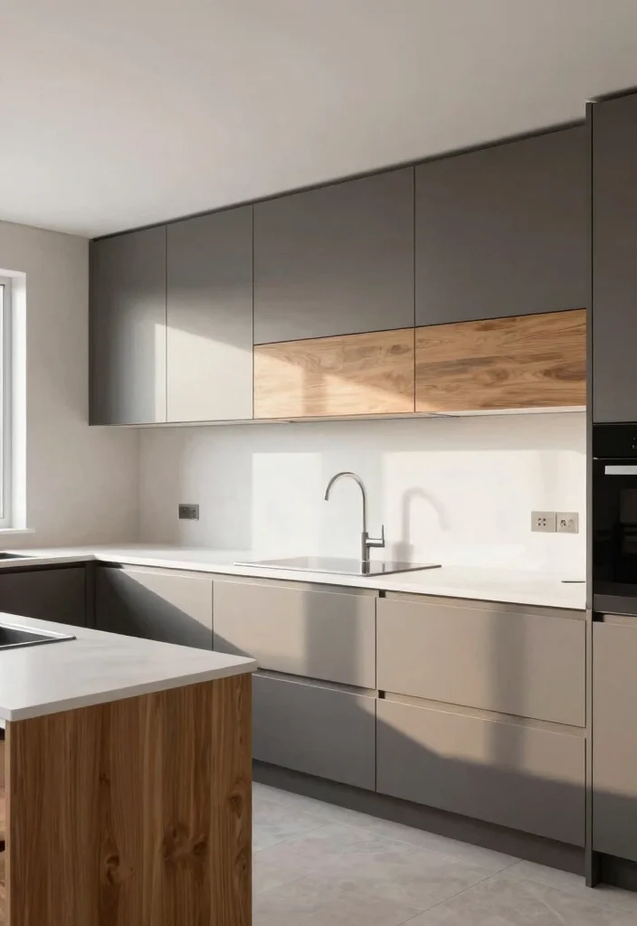 18 Modern Kitchen Cabinet Colors Ideas That Feel Fresh - 17. Light Charcoal – Modern and Subtle 1