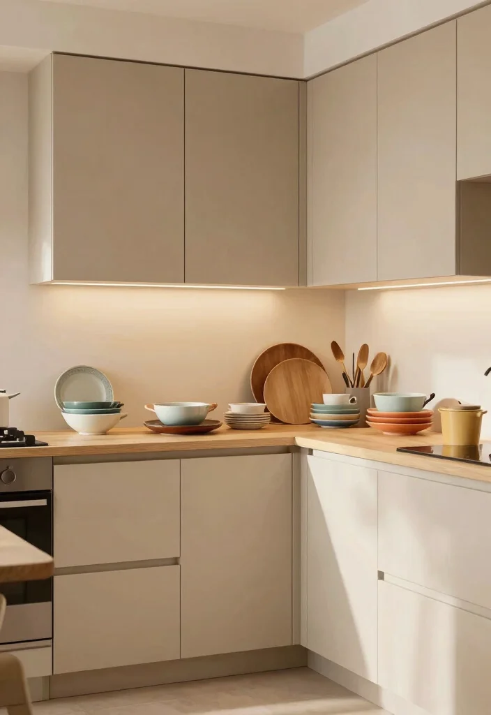 18 Modern Kitchen Cabinet Colors Ideas That Feel Fresh - 9. Almond Beige – Soft and Neutral 1