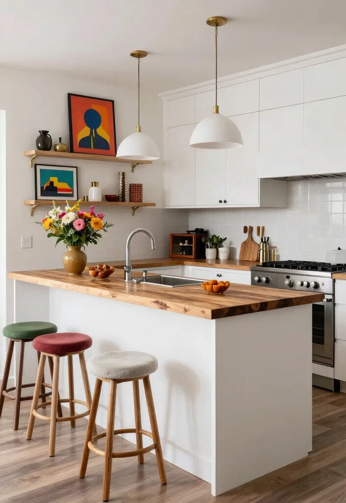 18 White Kitchen With Butcher Block Counter Ideas With Cozy Charm 10 18 White Kitchen With Butcher Block Counter Ideas With Cozy Charm - 10. Eclectic Mix 1