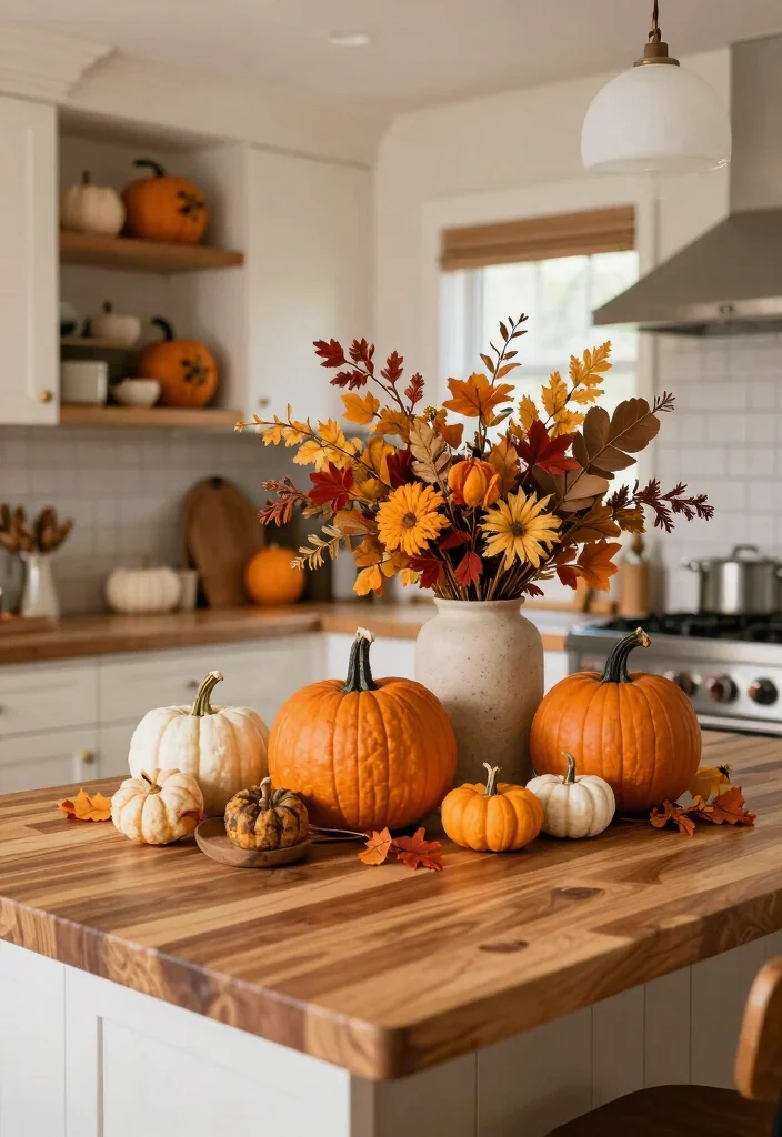 18 White Kitchen With Butcher Block Counter Ideas With Cozy Charm 13 18 White Kitchen With Butcher Block Counter Ideas With Cozy Charm - 13. Seasonal Decor Updates 1