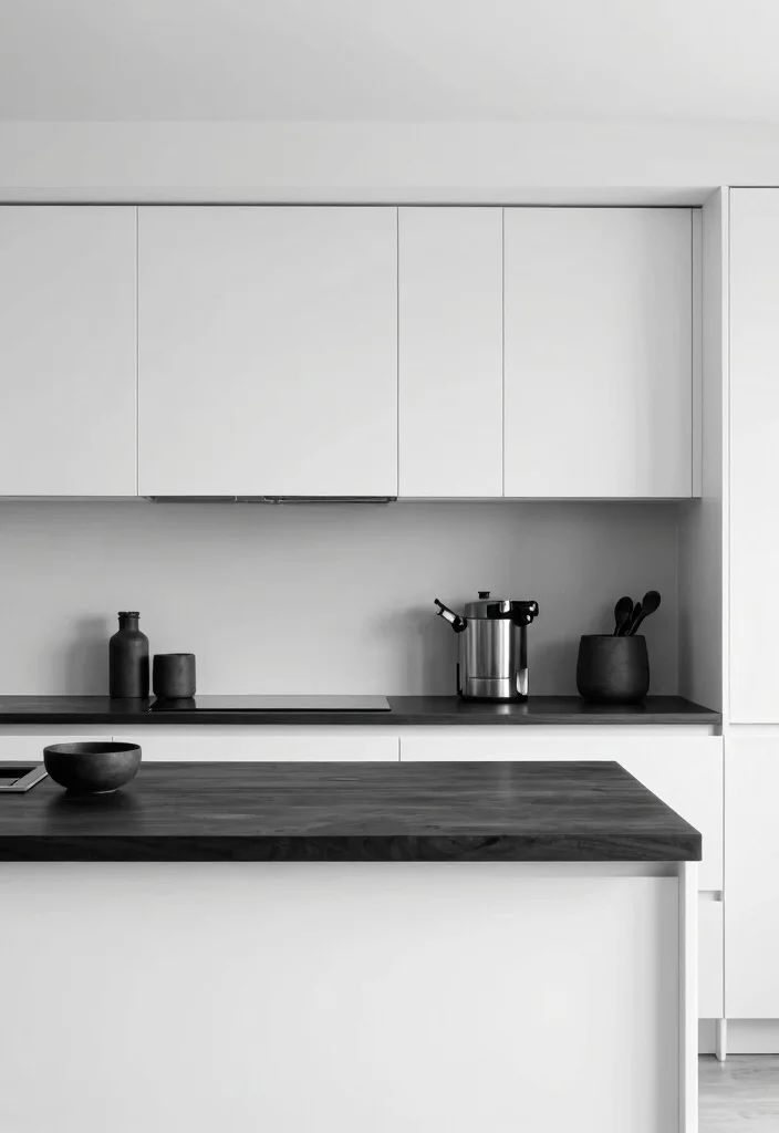 18 White Kitchen With Butcher Block Counter Ideas With Cozy Charm 6 18 White Kitchen With Butcher Block Counter Ideas With Cozy Charm - 6. Chic Monochrome 1