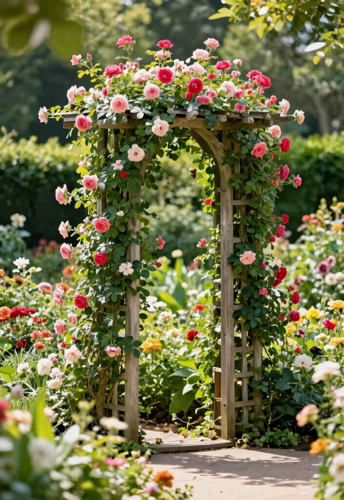 12 Backyard Privacy Screen Ideas That Block Neighbors Fast - 3. Trellis with Climbing Plants 1