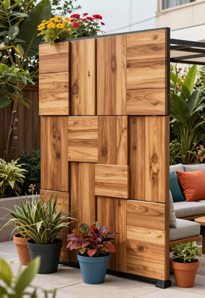 12 Backyard Privacy Screen Ideas That Block Neighbors Fast - 5. Modular Privacy Screens 1