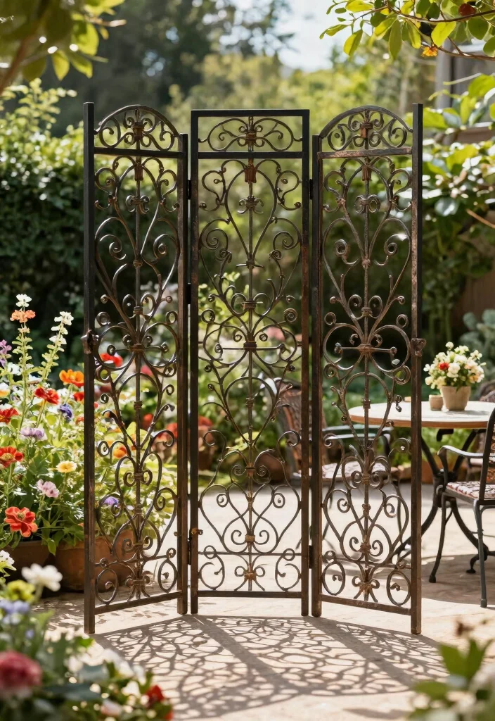 12 Backyard Privacy Screen Ideas That Block Neighbors Fast - 8. Ornamental Privacy Screens 1