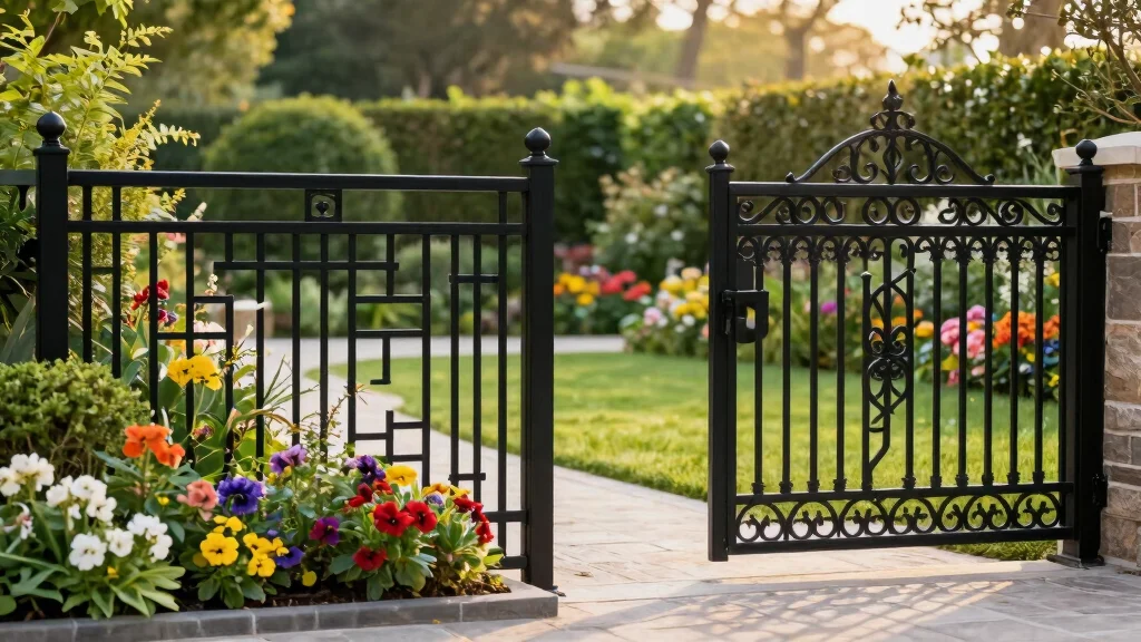 12 Black Metal Fence Ideas That Look High-End